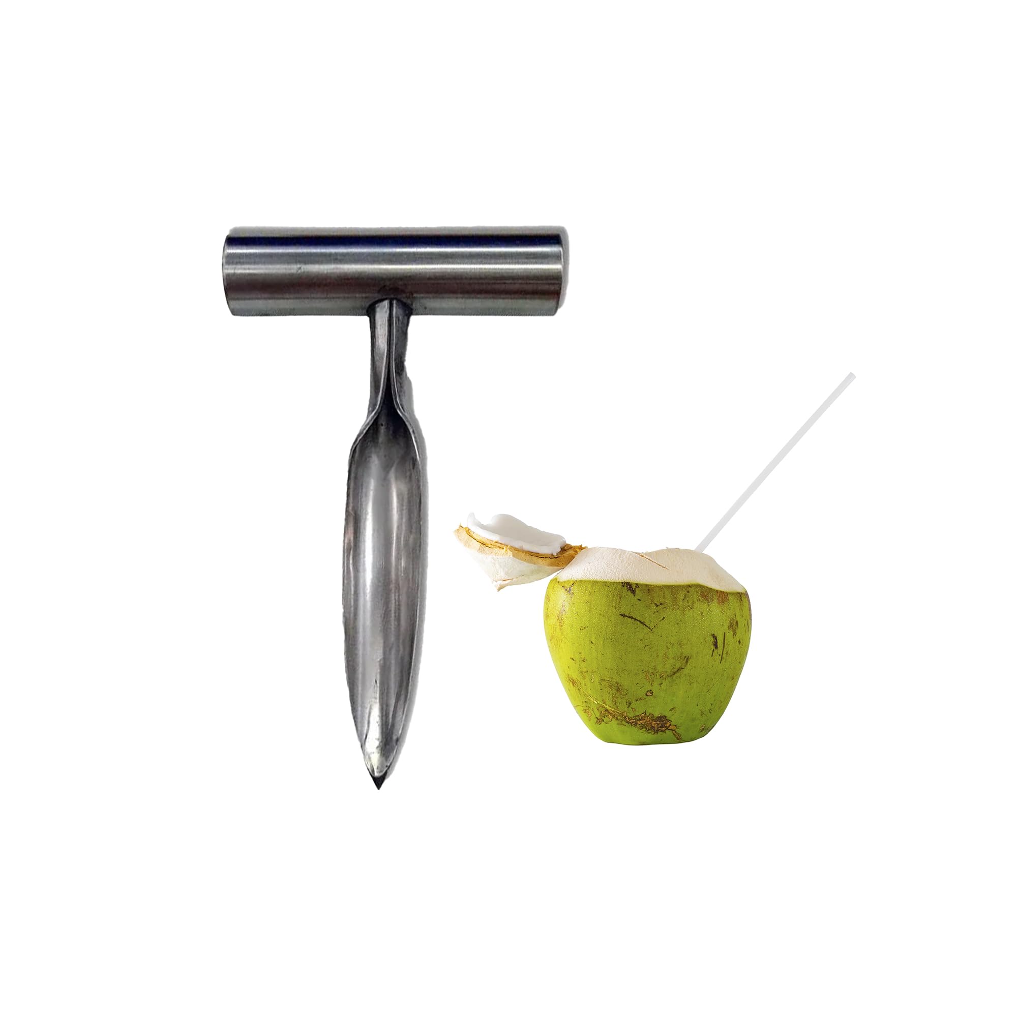 Coco♡ Rei da Cutelaria Furador de Coco Inox 18,5 cm | Amazon.com.br